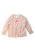 A Peach Long Sleeve Tops from Bonheur du Jour in size 6T for girl. (Front View)