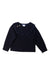 A Navy Long Sleeve Tops from Jacadi in size 6T for girl. (Front View)