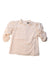 A Ivory Long Sleeve Tops from Velveteen in size 6T for girl. (Front View)