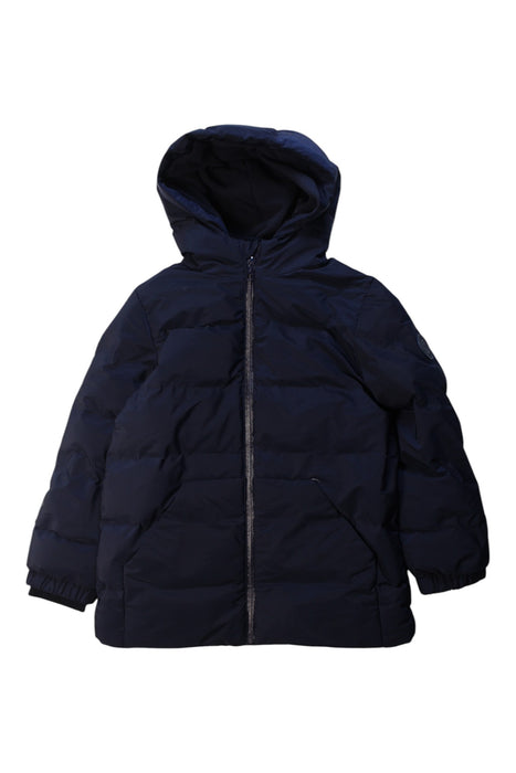 A Navy Puffer/Quilted Coats & Outerwear from Jacadi in size 8Y for boy. (Front View)