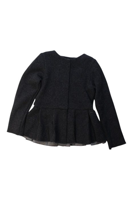 A Black Blazers from Jacadi in size 8Y for girl. (Front View)