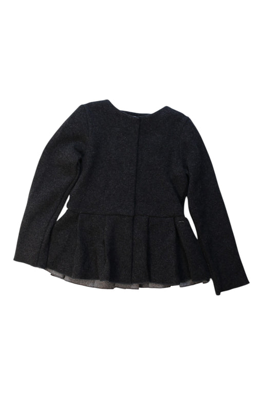 A Black Blazers from Jacadi in size 8Y for girl. (Front View)