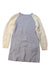 A Grey Sweater Dresses from Jacadi in size 6T for girl. (Back View)