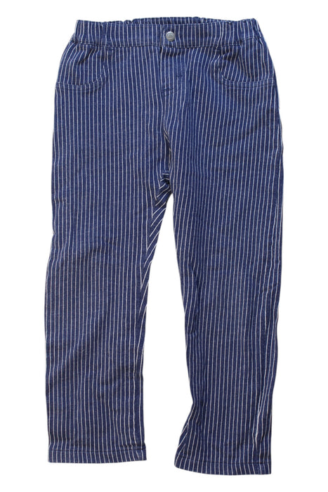 A Blue Casual Pants from Petit Bateau in size 3T for girl. (Front View)