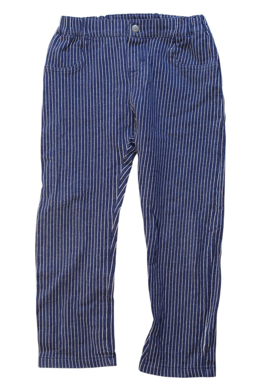 A Blue Casual Pants from Petit Bateau in size 3T for girl. (Front View)