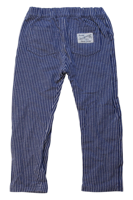 A Blue Casual Pants from Petit Bateau in size 3T for girl. (Back View)
