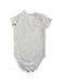 A Grey Short Sleeve Bodysuits from Seed in size 0-3M for girl. (Back View)