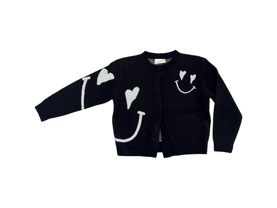 A Black Cardigans from little Mo & Co. in size 5T for neutral. (Front View)