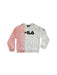 A Pink Crewneck Sweatshirts from Fila in size 10Y for neutral. (Front View)