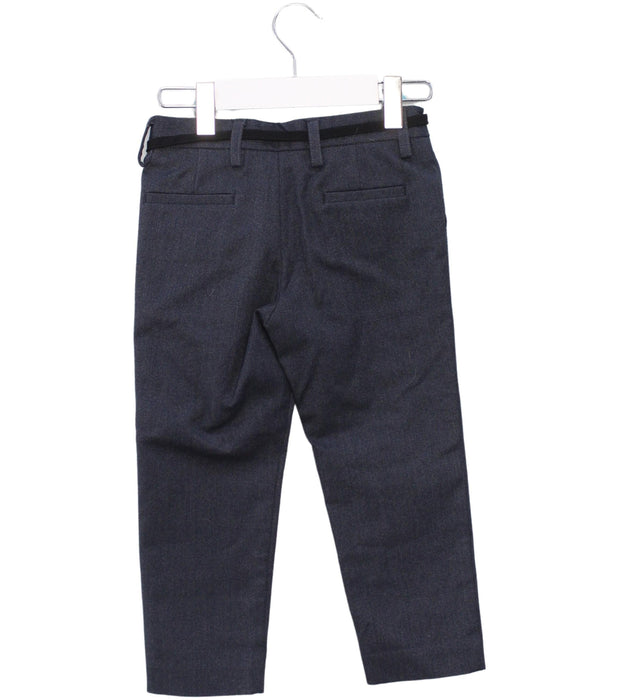 A Grey Dress Pants from I Pinco Pallino in size 2T for boy. (Back View)