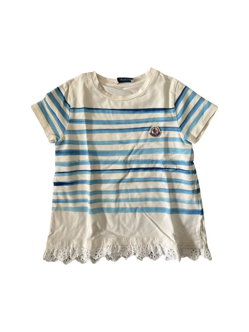 A White Short Sleeve T Shirts from Moncler in size 6T for girl. (Front View)