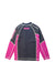 A Navy Rash Guards from Minnex in size 7Y for girl. (Back View)