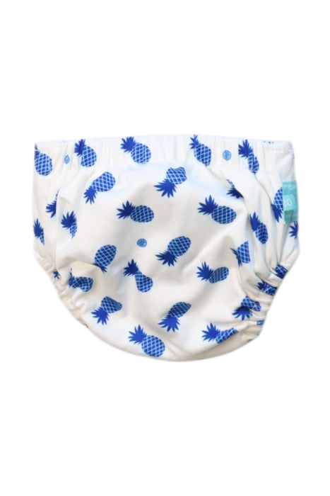 A Blue Cloth Diapers from Charlie Banana in size 0-3M for boy. (Back View)