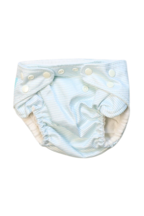 A Blue Cloth Diapers from Charlie Banana in size 0-3M for boy. (Front View)