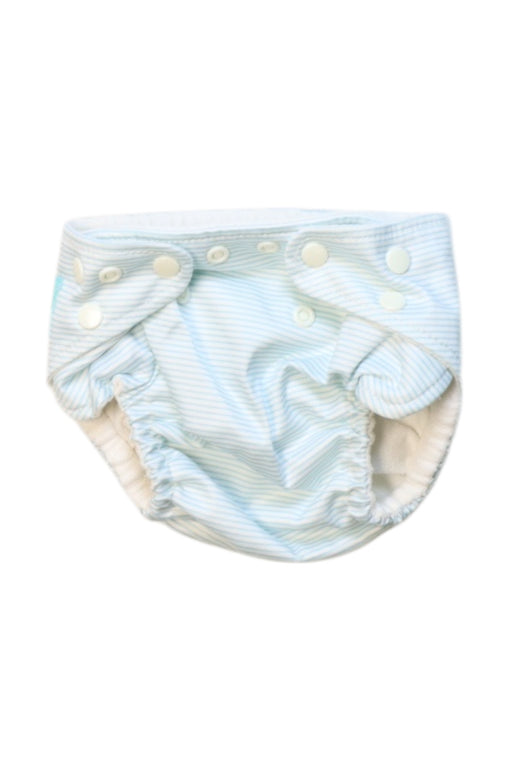 A Blue Cloth Diapers from Charlie Banana in size 0-3M for boy. (Front View)