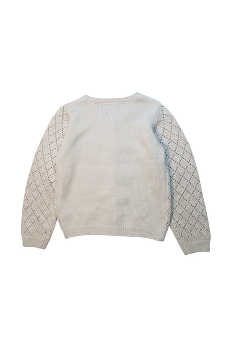 A White Cardigans from Cath Kidston in size 7Y for girl. (Back View)