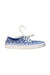 A Blue Sneakers from Vans in size 6T for boy. (Front View)