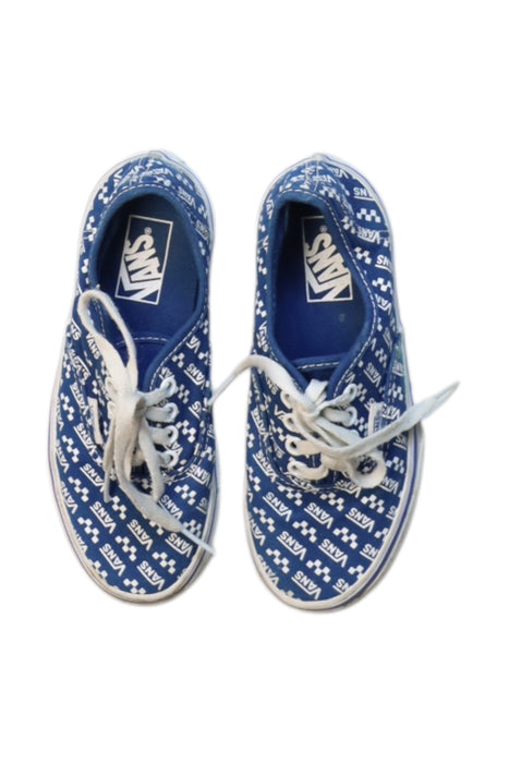 A Blue Sneakers from Vans in size 6T for boy. (Back View)