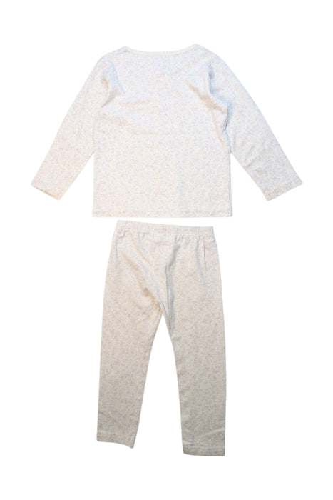 A Ivory Pyjama Sets from Jamie Kay in size 3T for girl. (Back View)