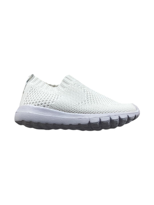 A White Slip Ons from Seed in size 18-24M for neutral. (Front View)