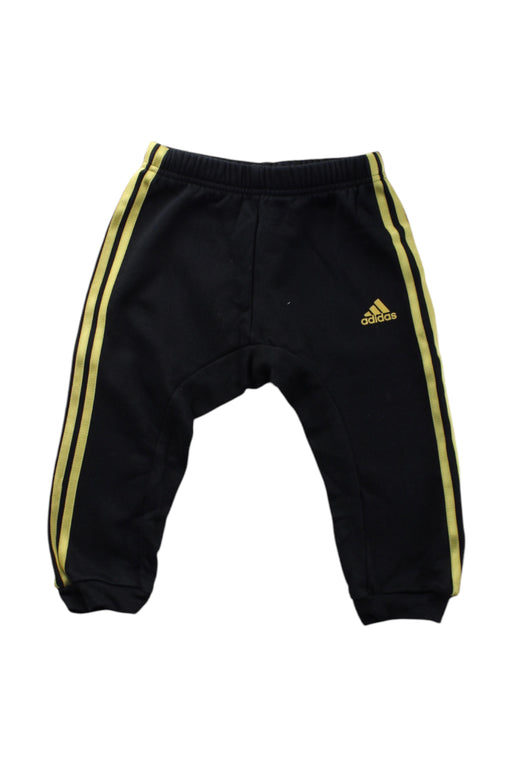 A Black Sweatpants from Adidas in size 12-18M for neutral. (Front View)