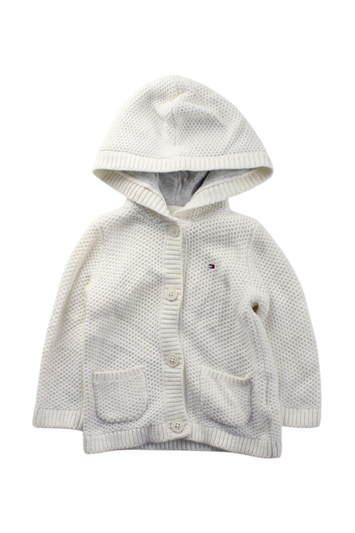 A White Cardigans from Tommy Hilfiger in size 3-6M for neutral. (Front View)