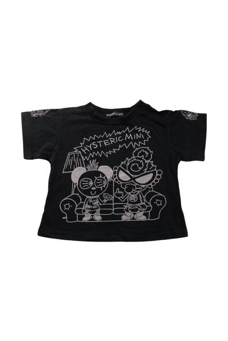 A Black Short Sleeve T Shirts from Hysteric Mini in size 18-24M for neutral. (Front View)