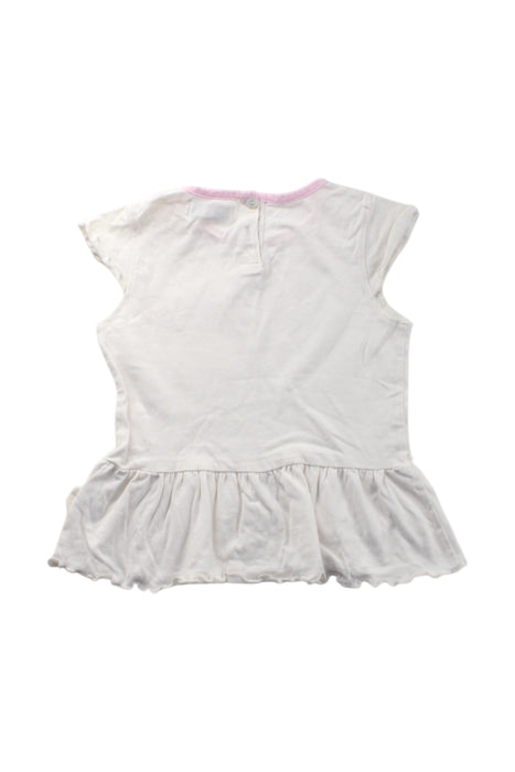 A White Sleeveless Tops from Chickeeduck in size 5T for girl. (Back View)