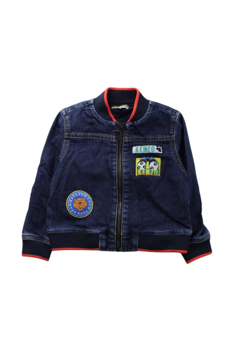 A Blue Lightweight Jackets from Kenzo in size 3T for neutral. (Front View)