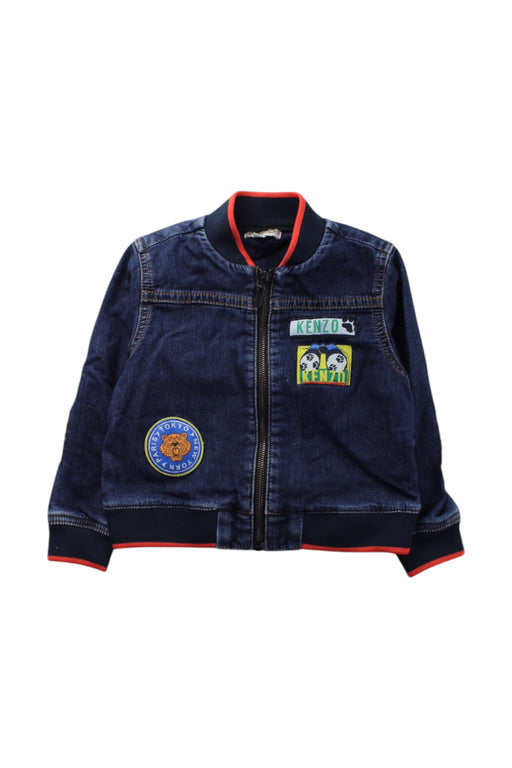 A Blue Lightweight Jackets from Kenzo in size 3T for neutral. (Front View)