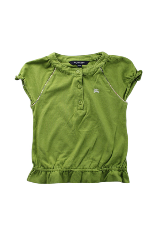 A Green Short Sleeve Tops from Burberry in size 2T for girl. (Front View)