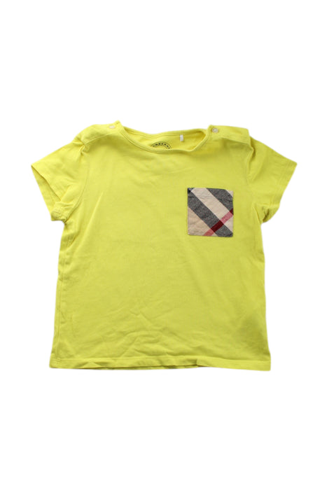 A Yellow Short Sleeve T Shirts from Burberry in size 2T for neutral. (Front View)