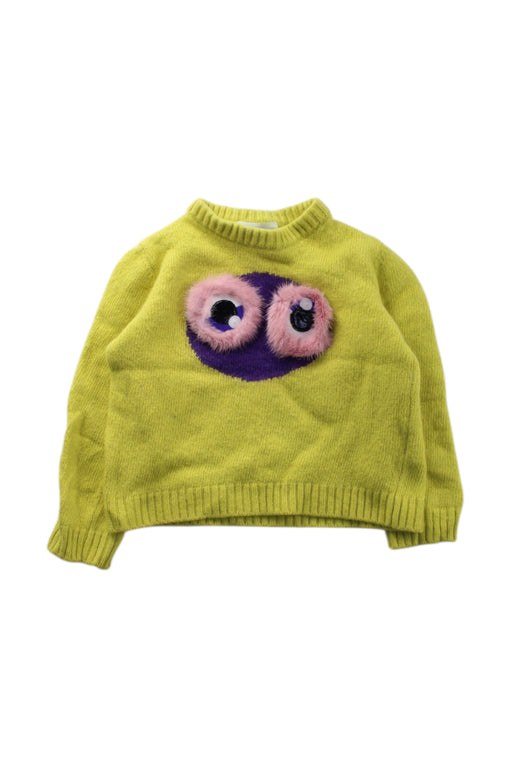 A Green Knit Sweaters from Fendi in size 4T for neutral. (Front View)