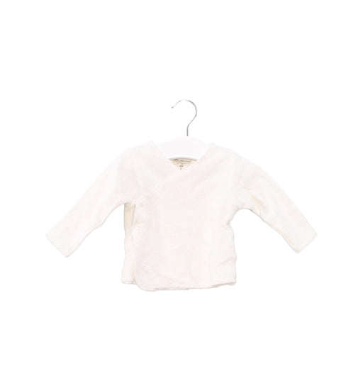 A Ivory Long Sleeve Tops from Bonpoint in size 3-6M for girl. (Front View)