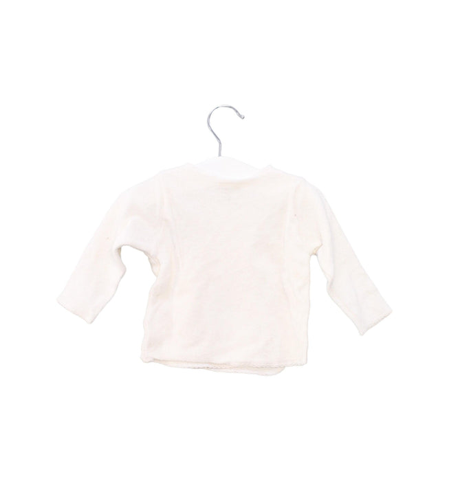 A Ivory Long Sleeve Tops from Bonpoint in size 3-6M for girl. (Back View)