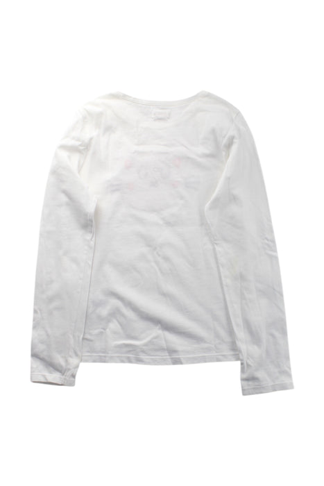 A White Long Sleeve Tops from DPAM in size 10Y for girl. (Back View)