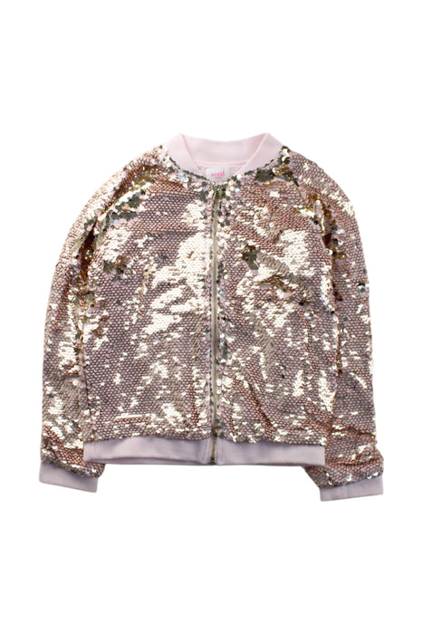 A Metallic Lightweight Jackets from Seed in size 8Y for girl. (Front View)