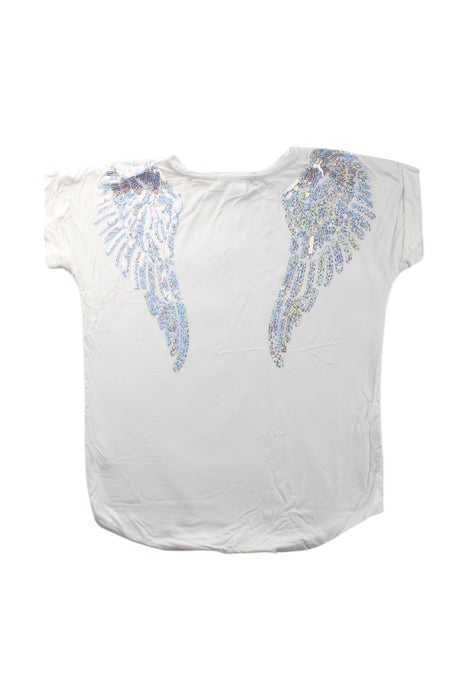 A White Short Sleeve Tops from Angel's Face in size 8Y for girl. (Back View)