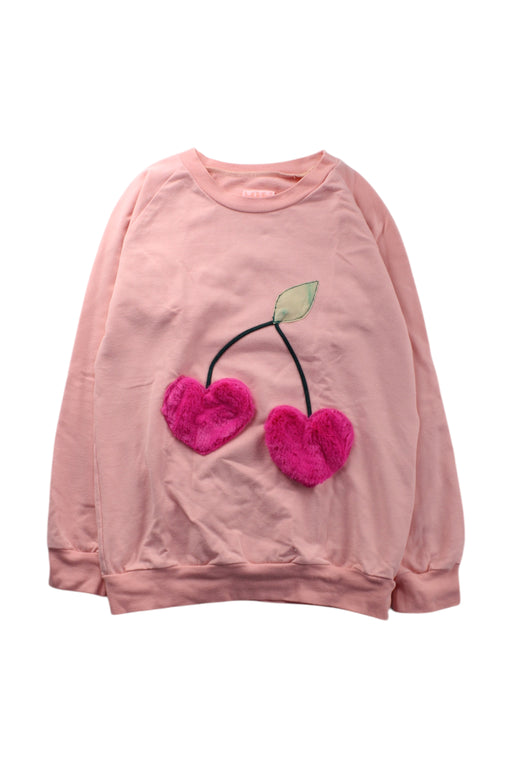A Pink Crewneck Sweatshirts from Wauw Capow in size 8Y for girl. (Front View)