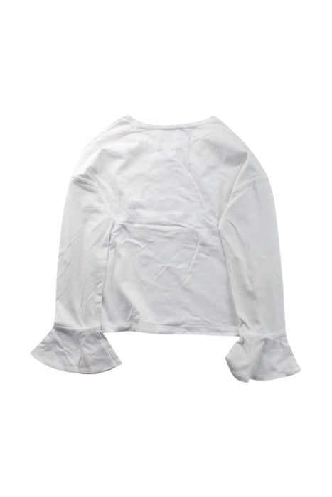 A White Long Sleeve Tops from Elsy in size 8Y for girl. (Back View)