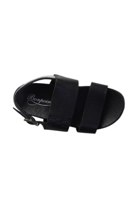 A Black Sandals from Bonpoint in size 5T for neutral. (Front View)