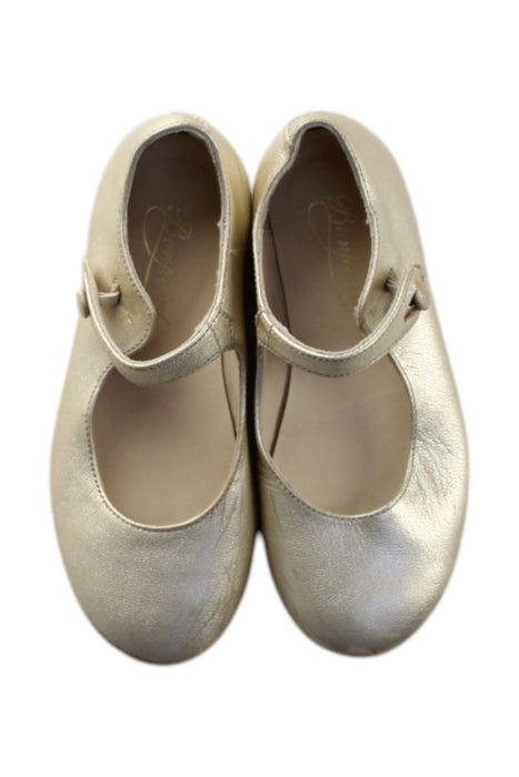 A Gold Dress Shoes from Bonpoint in size 4T for girl. (Back View)
