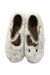 A White Slippers from Bonton in size 4T for girl. (Back View)