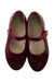A Burgundy Dress Shoes from Pom d’Api in size 4T for girl. (Back View)