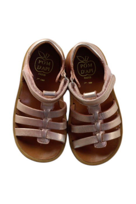 A Metallic Sandals from Pom d’Api in size 3T for neutral. (Back View)