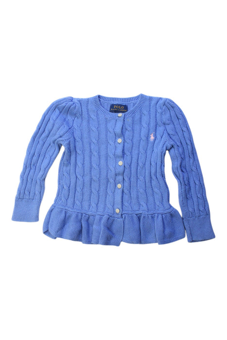 A Blue Cardigans from Polo Ralph Lauren in size 3T for girl. (Front View)