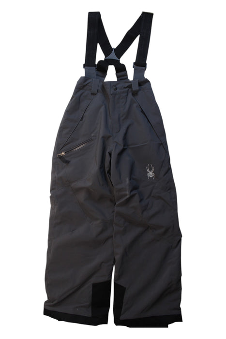 A Grey Ski Pants & Salopettes from Spyder in size 8Y for boy. (Front View)