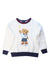 A White Crewneck Sweatshirts from Polo Ralph Lauren in size 6T for boy. (Front View)