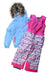 A Multicolour Snowsuits from Spyder in size 4T for girl. (Front View)