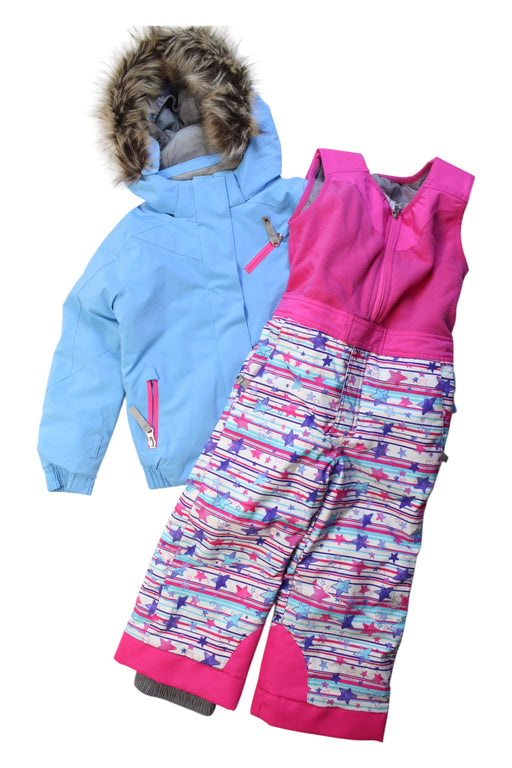 A Multicolour Snowsuits from Spyder in size 4T for girl. (Front View)